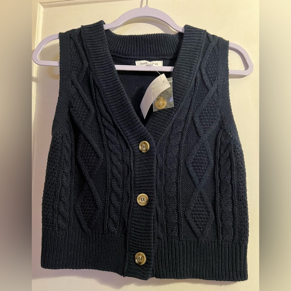 Hooked Up cable knit vest